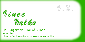vince walko business card